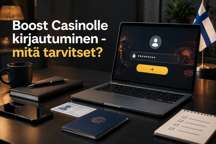 Boost Casinolle kirjautuminen - mitä tarvitset?
