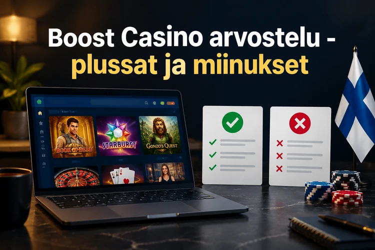 Boost Casino arvostelu - plussat ja miinukset